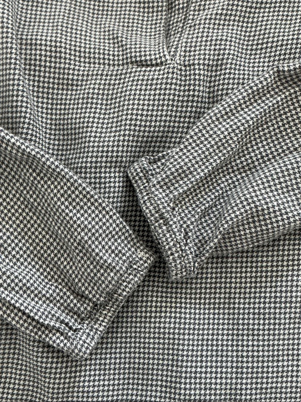 H&M Girls Black & White Gingham Ruffle Long-Sleeve Top Size 4T